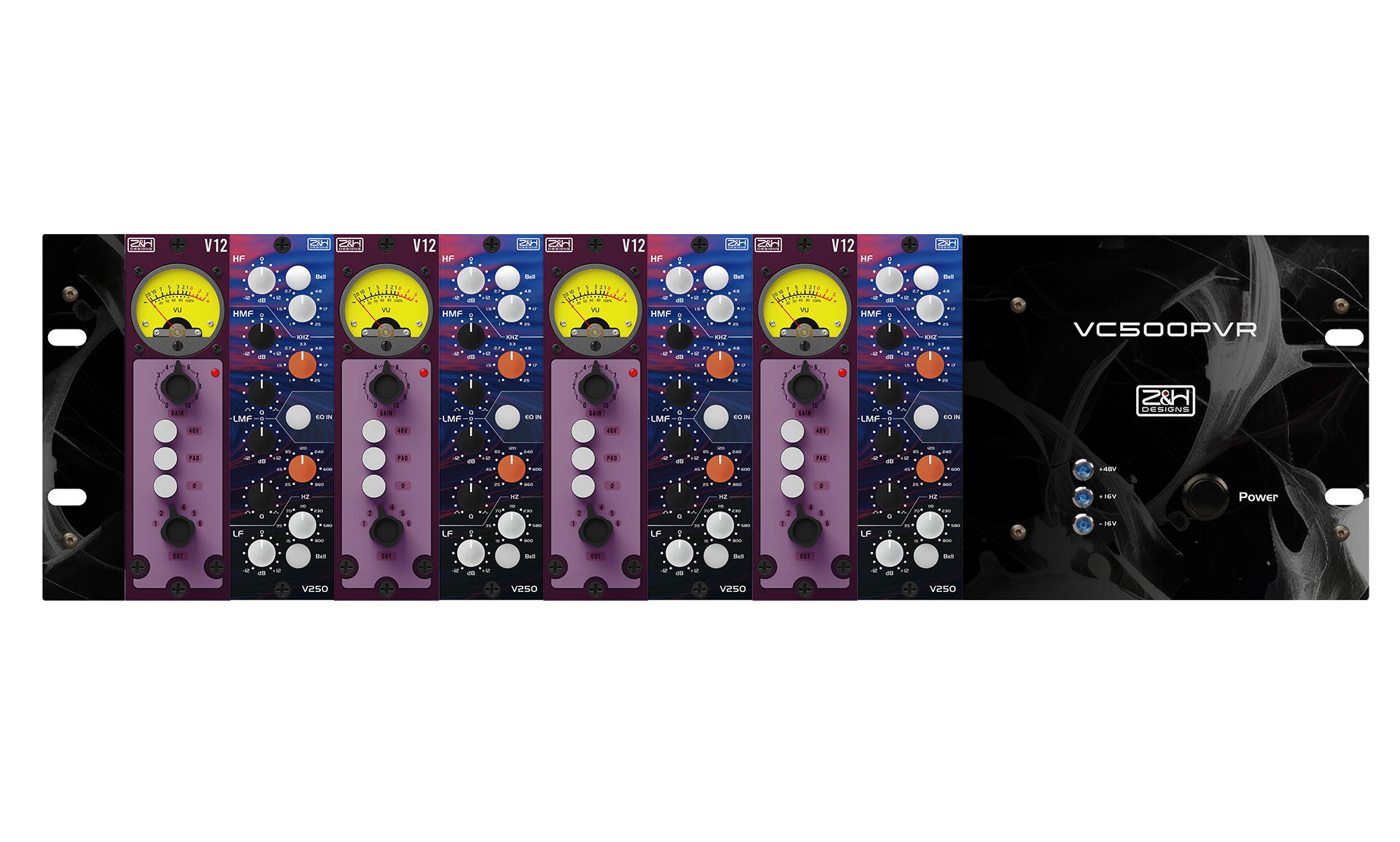 8-Slot 500 Series Rack Customiser - Violet Band