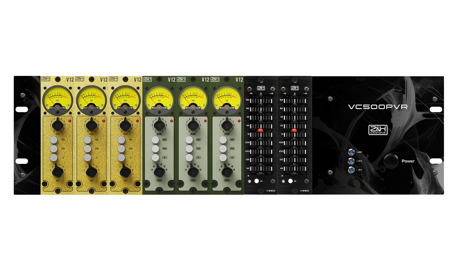 Lutenant Rack 8-Slot 500 Series Rack Customiser - Sapper Lieutenant – Z&H Designs