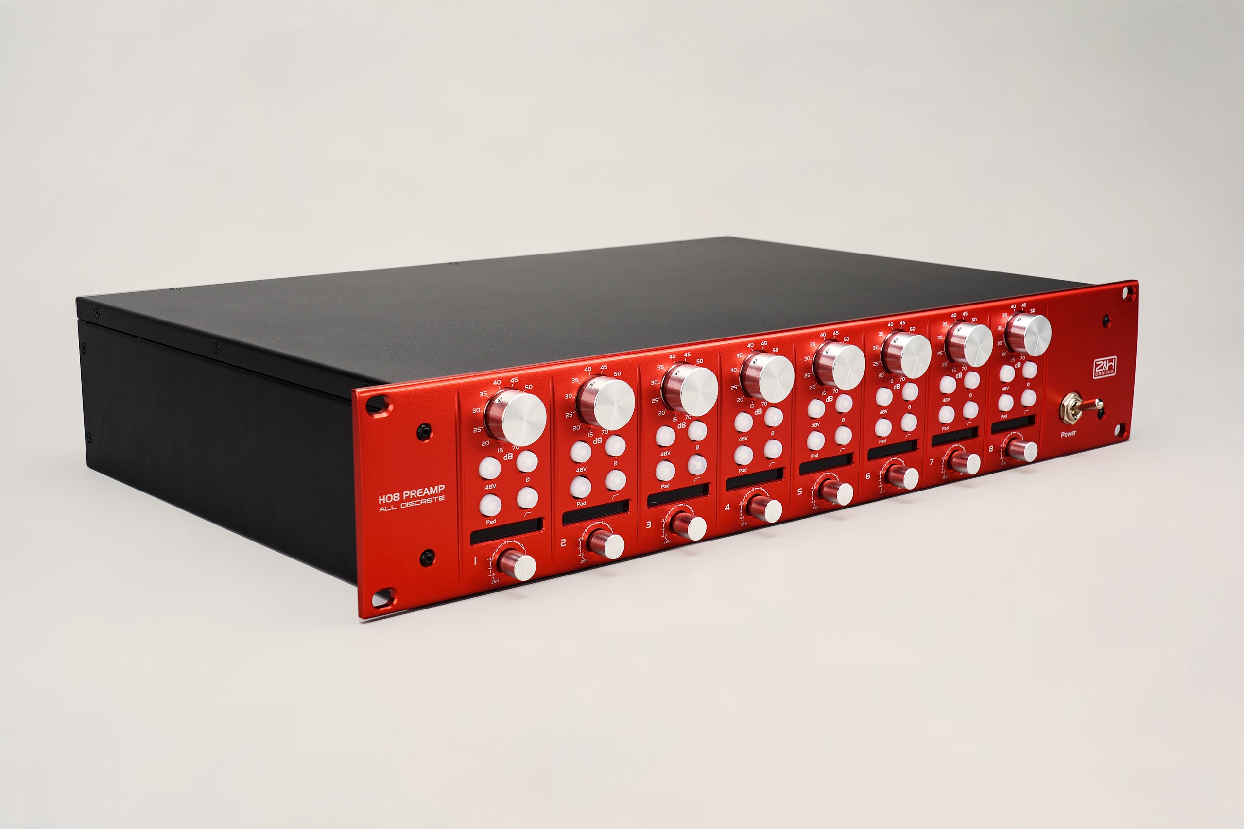 HO8 All Discrete 8-Channel Mic Preamp – Z&H Designs