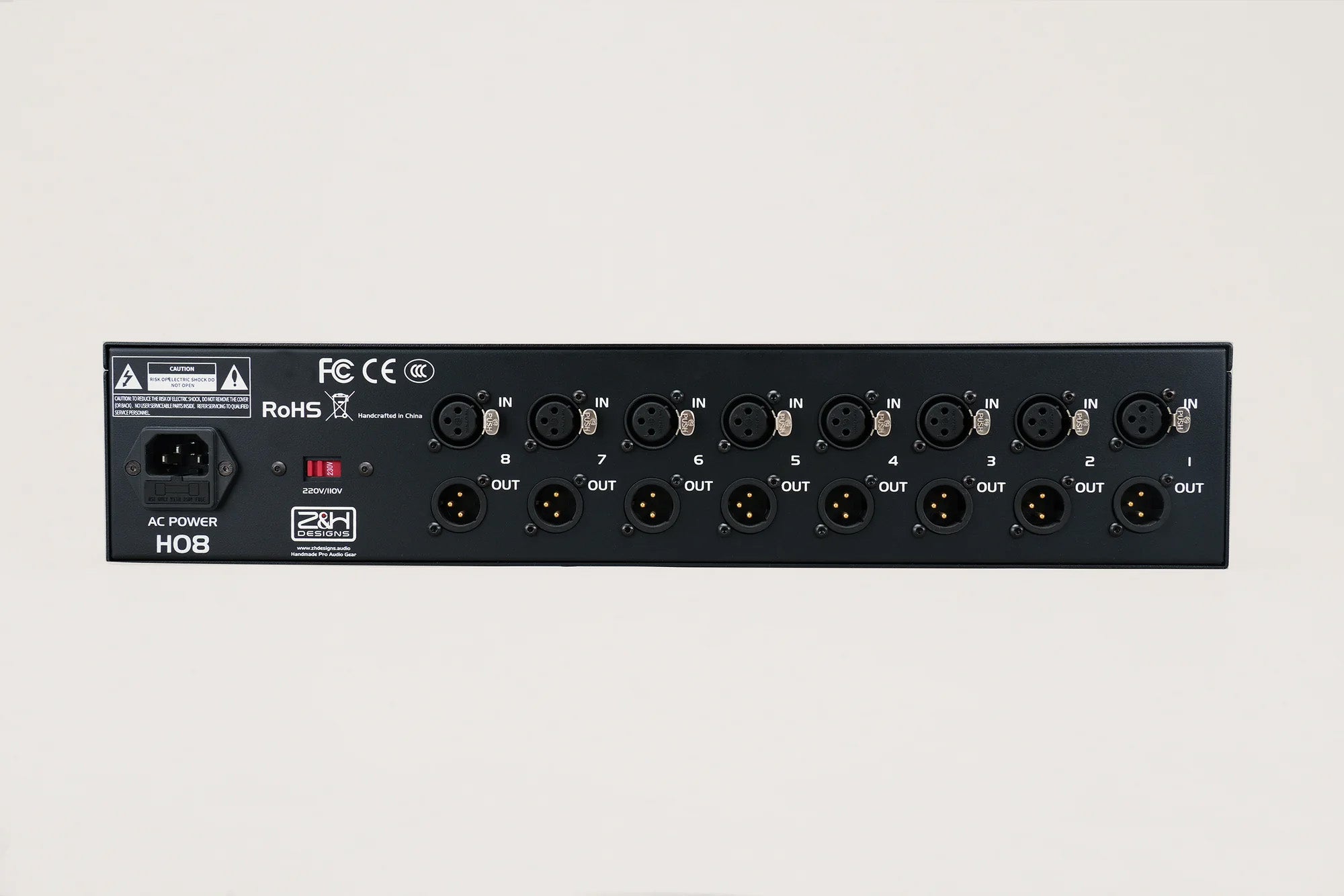 HO8 All Discrete 8-Channel Mic Preamp - Z&H Designs | Multi