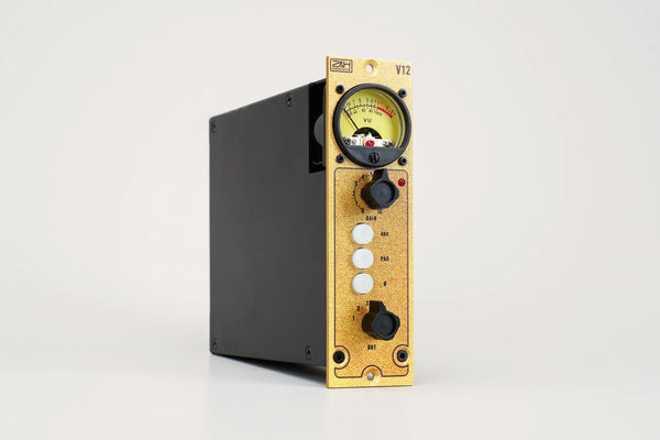 V12 500 series preamp gold panel angled