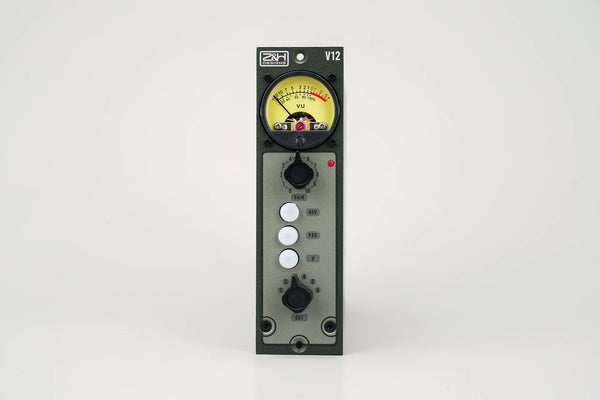 V12 500 series preamp green panel front