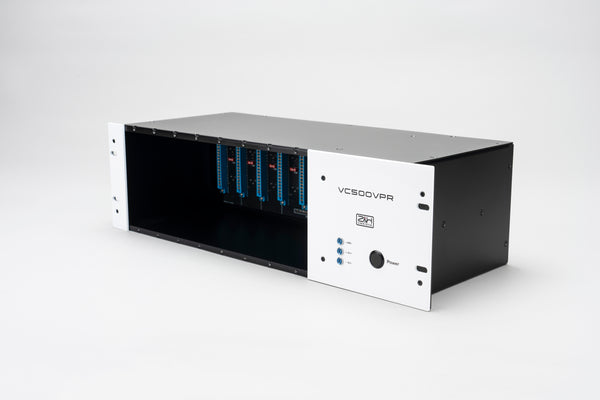 VC500VPR 8 slot 500 series power rack white side