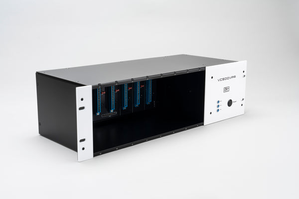 VC500VPR 8 slot 500 series power rack white side